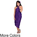 Women's Embroidered Black Sarong (Indonesia)