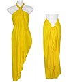 Embroidered Yellow Sarong (Indonesia)