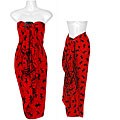 Gecko Red/ Black Sarong (Indonesia)