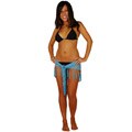 Sheer Light Blue Rayon Sarong (Indonesia)