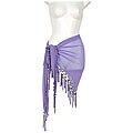 Women's Sheer Purple Sarong (Indonesia)