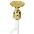 Polished Brass Soap Dish and Air Gap Combo