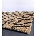 Hand-woven Tiger Stripe Rug (7'9 x 10'6)