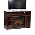 Branick Espresso Media Console Fireplace