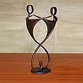 'Friends Forever' Iron Statuette (Peru)