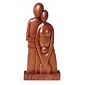 'A Growing Family' Wood Sculpture (INDONESIA)