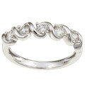 14k White Gold 1/2ct TDW Diamond 5-stone Wedding Band (G-H, I2)