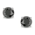 Miadora 14k Gold 1 1/2ct TDW Black Diamond Studs