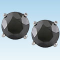 14k Gold 2ct TDW Black Diamond Studs