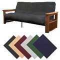 Columbus Walnut Full-size Futon Frame/ Premier Mattress Set