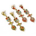 Sweet Romance Retro Candy Glass Earrings