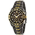 Bulova Mens Black IP Diamond-accented Watch