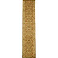 Handmade Ancestry Tan/ Ivory Wool Runner (2'3 x 20')