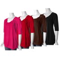 Misses Me Women's Plus Size Smocked-neck Top