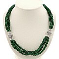 Aventurine Silver 4-strand Necklace (Thailand)