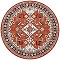 News and reviews on rugs Handmade Azeri Handmade Round Wool Rug (6' Round)