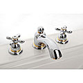 Hansgrohe Axor Carlton Widespread Chrome/ Gold Accents Faucet