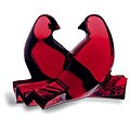 Baccarat Ruby Crystal Loving Doves