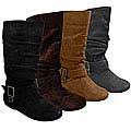 Glaze by Adi Women's Side Accent Buckle Slouchy Boots