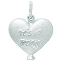 Sterling Silver 'It's a Boy' Heart Balloon Charm