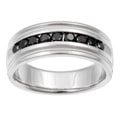 Sterling Silver Men's 1/2ct TDW Black Diamond Band