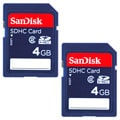 SanDisk 4GB SDHC Memory Card (Pack of 2)