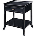 Onyx Finish Serving Tray/ Accent Table