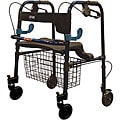 Free connected guide on Walker surfboard Foam Drive Deluxe Clever Lite Rollator Walker with 5-inch Casters