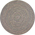 Smithfield Navy Indoor/ Outdoor Braided Rug (8' Round)