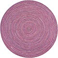 Smithfield Burgundy Indoor/ Outdoor Braided Rug (8' Round)