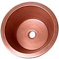 Hammered Copper Island sink