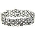 Sterling Silver 2ct TDW Diamond Lattice 7-inch Bracelet (I-J, I2-I3)