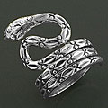 Sterling Silver Dancing Serpent Ring (India)