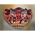 Tiffany-style Dragonfly Wall Lamp