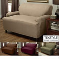 TexStyle Stretch Microsuede 1-piece T-cushion Loveseat Slipcover