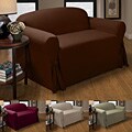 Peachskin Suede 88-inch One-piece Sofa Slipcover