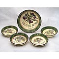 Complementing articles on pasta dishes for dinner Certified International 'Garden of Olives' 5-piece Pasta Set