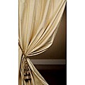 Signature Beige Textured Silk 108-inch Curtain Panel