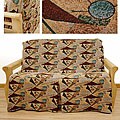 Full-size Mardi Gras Skirted Futon Slipcover