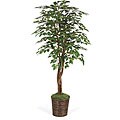 Six-foot Green Faux Ficus Tree