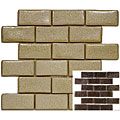 SomerTile 12x12-in London Subway Ceramic Mosaic Tile (Pack of 5)