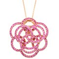 Encore by Le Vian 14k Rose Gold Pink Sapphire Rose Pendant