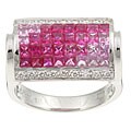 Encore by Le Vian 14k Gold Pink Sapphire/ Ruby/ 1/5ct TDW Diamond Ring (H-I, ...