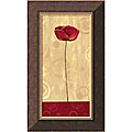 Daphne Brissonnet 'Pop Art Poppies II' Framed Canvas Art