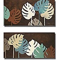P. Pinto 'My Fashion Leaves I & II' Canvas 2-piece Art Set