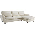Hollywood White Leather Sectional Sofa