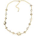 Charming Life 14k Goldfill Champagne Crystal Necklace