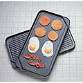 Chef's Design Double Burner Reversible Grill/ Griddle