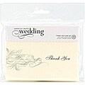 Metallic Flourish Embossed Thank You Cards and Envelopes (Pack of 12)