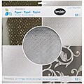 Metallics 12x12 Silver Paper Pad (12 Sheets)